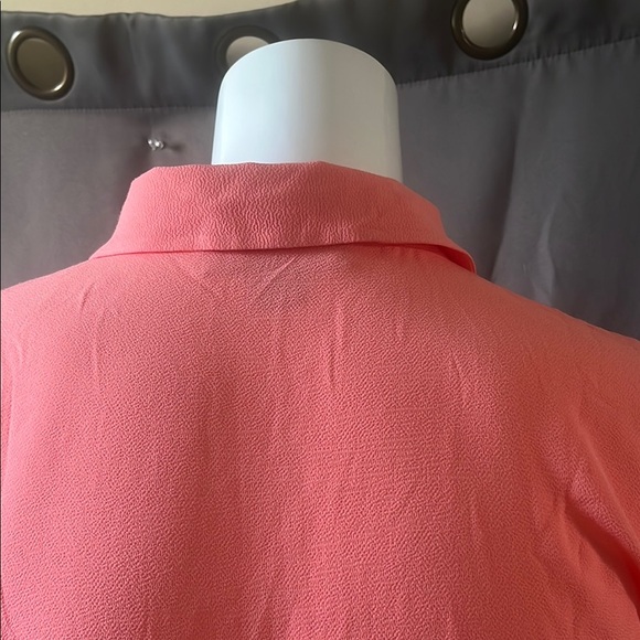 Michael Kors Pink Long Sleeve Zipper Down Blouse - Picture 7 of 8